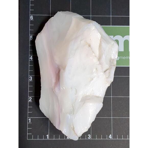 Pink Milk Glass Art Glass Cullet Glowing Manganese and Uranium Slag Glass #4GX48 - Picture 6 of 6